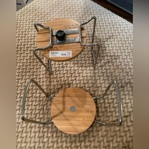 IKEA VARIERA Bamboo and Metal Organizers